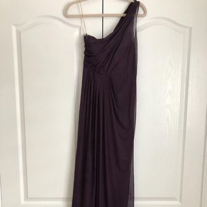 David’s Bridal Plum Bridesmaid Dress